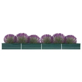 Grünes Blumenbeet aus verzinktem Stahl 600x80x45 cm von , Töpfe und Pflanzgefäße - Ref: Foro24-47073, Preis: 115,47 €, Rabatt: %