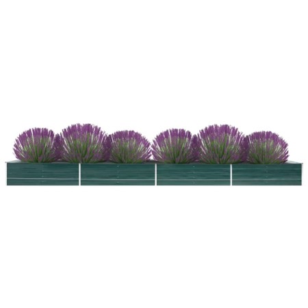 Grünes Blumenbeet aus verzinktem Stahl 600x80x45 cm von , Töpfe und Pflanzgefäße - Ref: Foro24-47073, Preis: 101,88 €, Rabatt: %