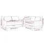 Sofa set with cushions 2 pieces red velvet by , Sofas - Ref: Foro24-3201500, Price: 391,50 €, Discount: %