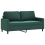 Sofagarnitur mit 2 Stück dunkelgrünen Samtkissen von , Sofas - Ref: Foro24-3201498, Preis: 478,85 €, Rabatt: %