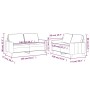 Sofagarnitur mit 2 Stück dunkelgrünen Samtkissen von , Sofas - Ref: Foro24-3201498, Preis: 478,85 €, Rabatt: %