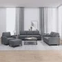 Set of sofas with 4 dark gray velvet cushions by , Sofas - Ref: Foro24-3201487, Price: 672,97 €, Discount: %