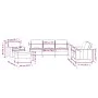 Set of sofas with 4 dark gray velvet cushions by , Sofas - Ref: Foro24-3201487, Price: 672,97 €, Discount: %