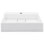 Lavabo 50x38x13 cm resina mineral/mármol blanco de vidaXL, Lavabos - Ref: Foro24-144063, Precio: 128,07 €, Descuento: %