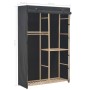 Grauer 3-stöckiger Kleiderschrank aus Stoff, 110 x 40 x 170 cm von vidaXL, Kleiderschränke - Ref: Foro24-248188, Preis: 103,8...