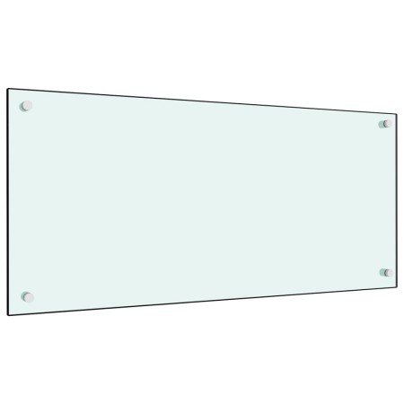 Protección salpicaduras cocina vidrio templado blanco 90x40 cm by vidaXL, Kitchen tools and utensils - Ref: Foro24-249457, Pr...