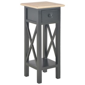 Black wooden side table 27x27x65.5 cm by , Side tables - Ref: Foro24-280059, Price: 70,12 €, Discount: %