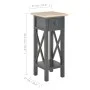 Mesa auxiliar de madera negro 27x27x65,5 cm de , Mesas auxiliares - Ref: Foro24-280059, Precio: 69,03 €, Descuento: %