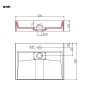 Lavabo 50x38x13 cm resina mineral/mármol blanco de vidaXL, Lavabos - Ref: Foro24-144063, Precio: 128,07 €, Descuento: %