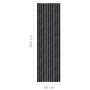 Anthrazitgraues Moskitonetz aus Chenille, 90x200 cm. von , Moskitonetze für Fenster - Ref: Foro24-315142, Preis: 52,70 €, Rab...