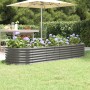 Jardinera arriate acero recubrimiento polvo gris 224x80x36 cm de , Maceteros y jardineras - Ref: Foro24-318919, Precio: 57,37...