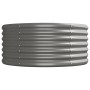 Pflanzbeet Stahl Pulverbeschichtung grau 224x80x36 cm von , Töpfe und Pflanzgefäße - Ref: Foro24-318919, Preis: 59,73 €, Raba...