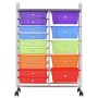 Portable storage cart XXL with 15 plastic drawers in multiple colors. by , Cargo forklifts - Ref: Foro24-320410, Price: 117,7...