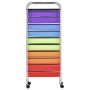 Portable storage cart XXL with 15 plastic drawers in multiple colors. by , Cargo forklifts - Ref: Foro24-320410, Price: 117,7...