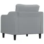 Light gray fabric armchair 60 cm by , Sofas - Ref: Foro24-359343, Price: 188,63 €, Discount: %