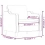 Hellgrauer Stoffsessel 60 cm von , Sofas - Ref: Foro24-359343, Preis: 188,63 €, Rabatt: %