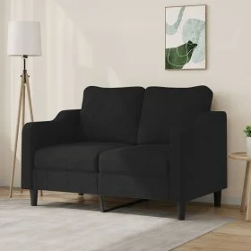 2-Sitzer-Sofa aus schwarzem Stoff 120 cm von , Sofas - Ref: Foro24-359355, Preis: 214,15 €, Rabatt: %