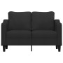 Black fabric 2-seater sofa, 120 cm by , Sofas - Ref: Foro24-359355, Price: 206,47 €, Discount: %