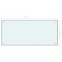 Protección salpicaduras cocina vidrio templado blanco 90x40 cm by vidaXL, Kitchen tools and utensils - Ref: Foro24-249457, Pr...