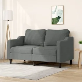 2-Sitzer-Sofa aus dunkelgrauem Stoff 140 cm von , Sofas - Ref: Foro24-359360, Preis: 193,94 €, Rabatt: %