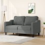 Dark gray 2-seater fabric sofa, 140 cm by , Sofas - Ref: Foro24-359360, Price: 207,52 €, Discount: %