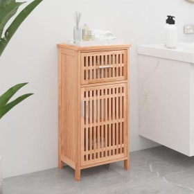 Mueble de baño madera maciza de nogal 42x29x82 cm