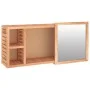 Solid walnut wood mirror cabinet 80x17x34 cm by , bathroom vanities - Ref: Foro24-350368, Price: 58,58 €, Discount: %