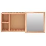 Solid walnut wood mirror cabinet 80x17x34 cm by , bathroom vanities - Ref: Foro24-350368, Price: 58,58 €, Discount: %