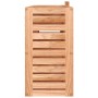 Armario con espejo madera maciza nogal 80x17x34 cm