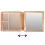 Solid walnut wood mirror cabinet 80x17x34 cm by , bathroom vanities - Ref: Foro24-350368, Price: 58,58 €, Discount: %