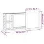 Solid walnut wood mirror cabinet 80x17x34 cm by , bathroom vanities - Ref: Foro24-350368, Price: 58,58 €, Discount: %