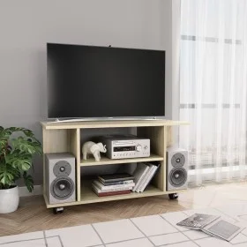 TV-Möbel Räder Technisches Holz Sonoma Eiche 80x40x45 cm von , TV-Möbel - Ref: Foro24-800192, Preis: 51,70 €, Rabatt: %