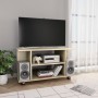 TV-Möbel Räder Technisches Holz Sonoma Eiche 80x40x45 cm von , TV-Möbel - Ref: Foro24-800192, Preis: 52,49 €, Rabatt: %