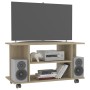 TV-Möbel Räder Technisches Holz Sonoma Eiche 80x40x45 cm von , TV-Möbel - Ref: Foro24-800192, Preis: 52,49 €, Rabatt: %