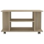 TV-Möbel Räder Technisches Holz Sonoma Eiche 80x40x45 cm von , TV-Möbel - Ref: Foro24-800192, Preis: 52,49 €, Rabatt: %