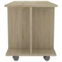 TV stand with wheels made of Sonoma oak engineered wood, measuring 80x40x45 cm. by , TV Furniture - Ref: Foro24-800192, Price...