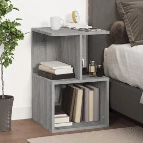 Sonoma Nachttisch aus grauem Sperrholz 35x35x55 cm von , Nachttische - Ref: Foro24-815185, Preis: 37,87 €, Rabatt: %