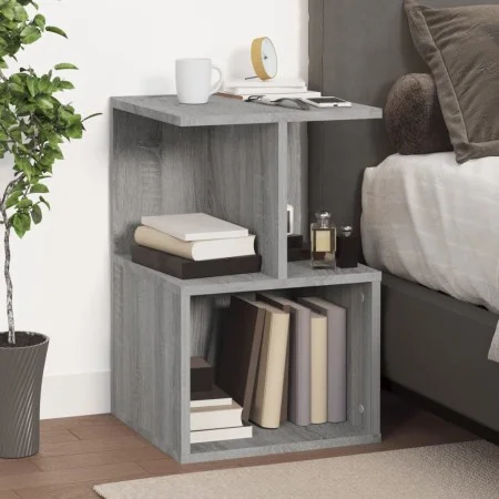 Mesita de noche madera contrachapada gris Sonoma 35x35x55 cm de , Mesitas de noche - Ref: Foro24-815185, Precio: 37,87 €, Des...