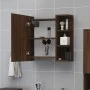 Badezimmerschrank und Spiegel aus braunem Eichensperrholz, 62,5 x 20,5 x 64 cm von , Badezimmerwaschtische - Ref: Foro24-8263...