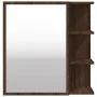 Brown oak plywood bathroom cabinet and mirror 62.5x20.5x64cm by , bathroom vanities - Ref: Foro24-826353, Price: 67,01 €, Dis...