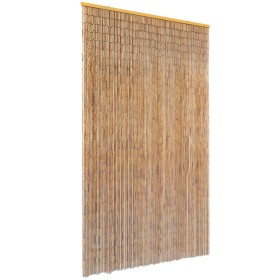 Cortina de bambú para puerta contra insectos 120x220 cm