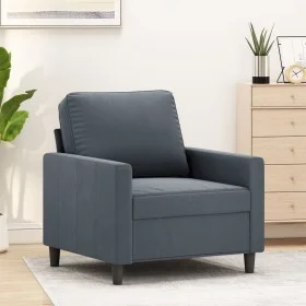 Dunkelgrauer Samtsessel 60 cm von , Sofas - Ref: Foro24-359180, Preis: 140,49 €, Rabatt: %