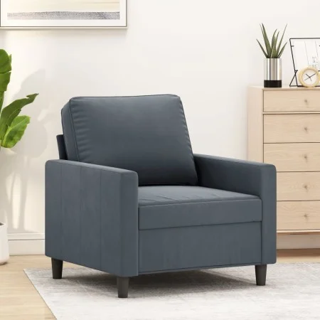 Dunkelgrauer Samtsessel 60 cm von , Sofas - Ref: Foro24-359180, Preis: 140,51 €, Rabatt: %