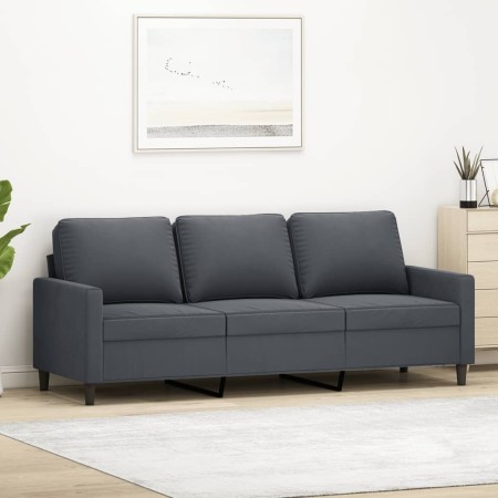 3-Sitzer Sofa dunkelgrau Samt 180 cm von , Sofas - Ref: Foro24-359210, Preis: 295,28 €, Rabatt: %