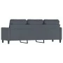 3-Sitzer Sofa dunkelgrau Samt 180 cm von , Sofas - Ref: Foro24-359210, Preis: 308,04 €, Rabatt: %