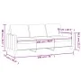 3-Sitzer Sofa dunkelgrau Samt 180 cm von , Sofas - Ref: Foro24-359210, Preis: 308,04 €, Rabatt: %