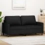 2-Sitzer-Sofa aus schwarzem Samt 140 cm von , Sofas - Ref: Foro24-359204, Preis: 229,50 €, Rabatt: %