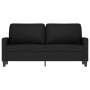 2-Sitzer-Sofa aus schwarzem Samt 140 cm von , Sofas - Ref: Foro24-359204, Preis: 235,94 €, Rabatt: %