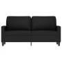 2-Sitzer-Sofa aus schwarzem Samt 140 cm von , Sofas - Ref: Foro24-359204, Preis: 229,50 €, Rabatt: %