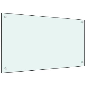Küchenspritzschutz aus weißem Hartglas 90x50 cm von vidaXL, Küchengeräte und Utensilien - Ref: Foro24-249458, Preis: 42,99 €,...